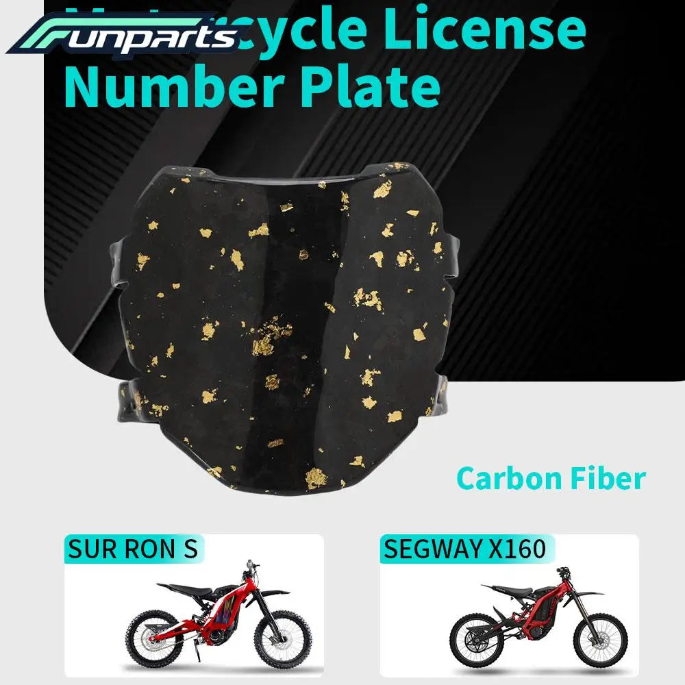 real carbon Number Plate For SURRON